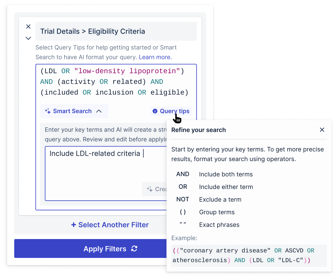 Designing for Trust with AI-Assisted Filter
